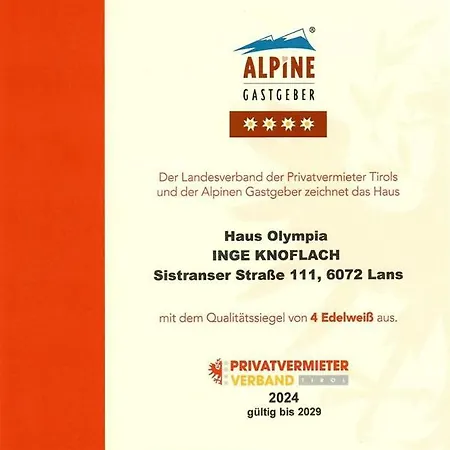 Haus Olympia Appartement