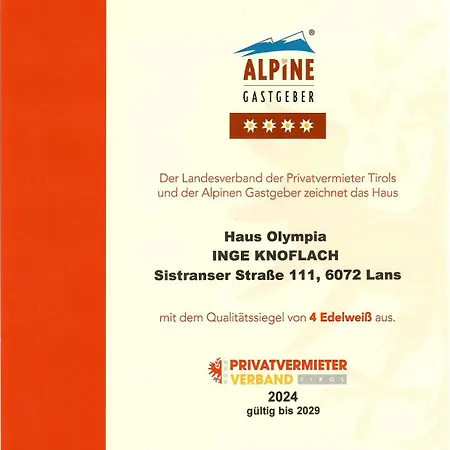 Haus Olympia Apartamento *